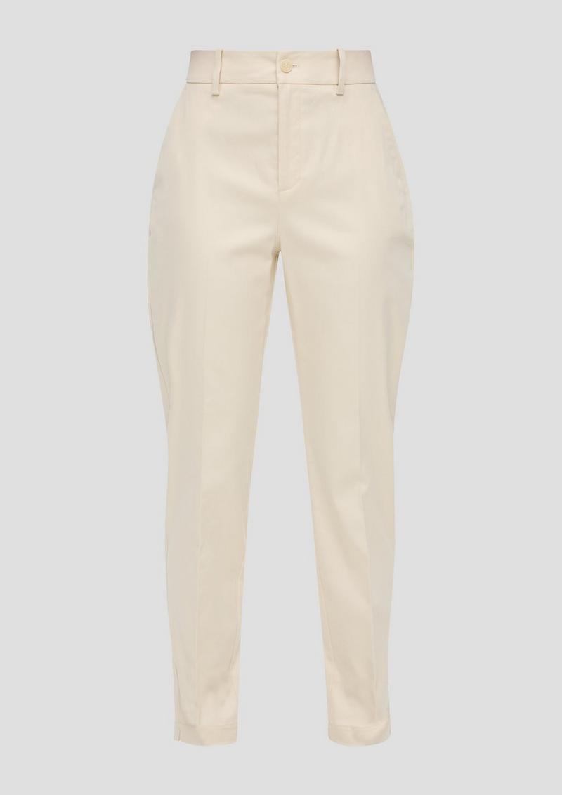 s.Oliver Cigarette: Pants mit Tapered Leg - beige