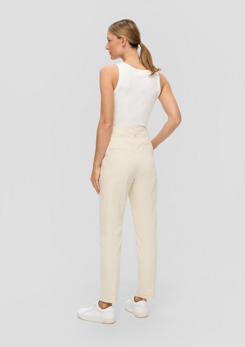 s.Oliver Cigarette: Pants mit Tapered Leg - beige