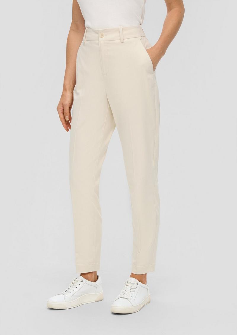 s.Oliver Cigarette: Pants mit Tapered Leg - beige
