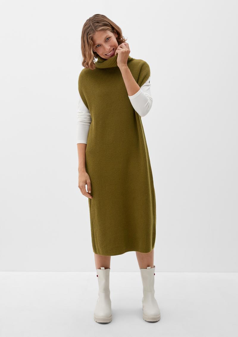 s.Oliver Ärmelloses Strickkleid - guacamole