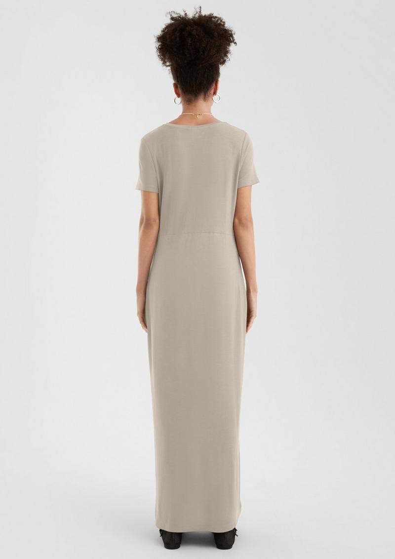 s.Oliver Jerseykleid aus Viskosmix - beige