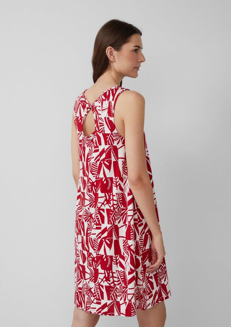 s.Oliver Kurzes Kleid mit Cut-out-Detail - mohnrot