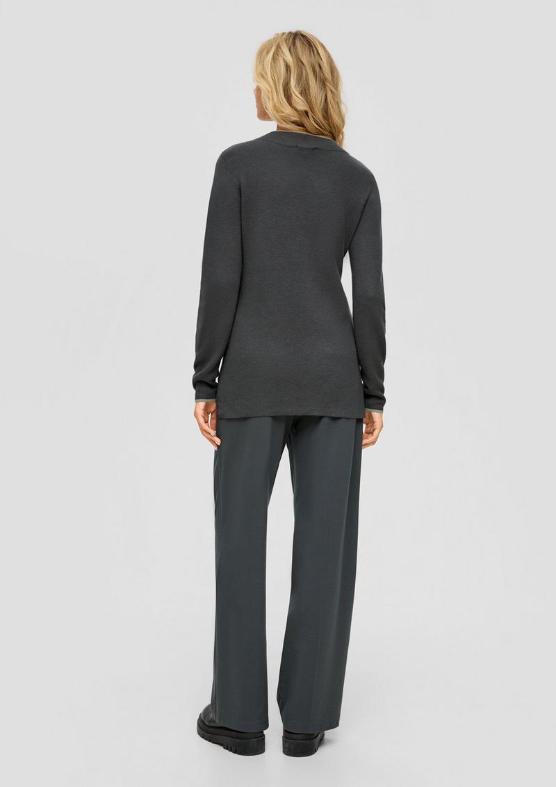 s.Oliver Pullover aus Viskosemix - olivgrün