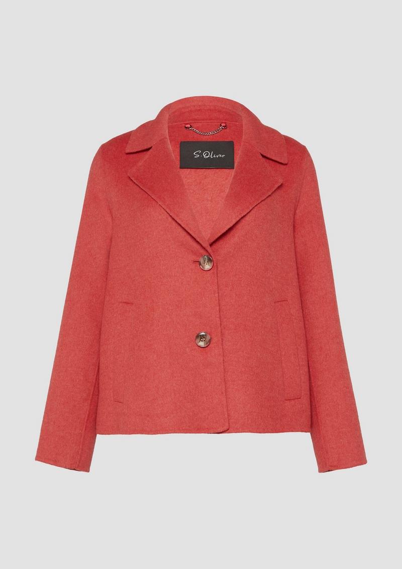 s.Oliver Doubleface-Jacke im Relaxed Fit - pink