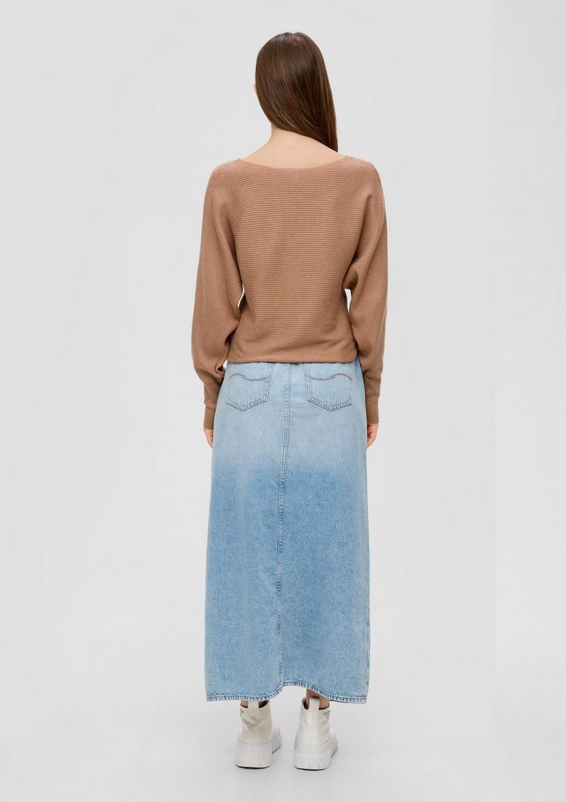 s.Oliver Rippstrickpulli mit Fledermausarm - sandstein