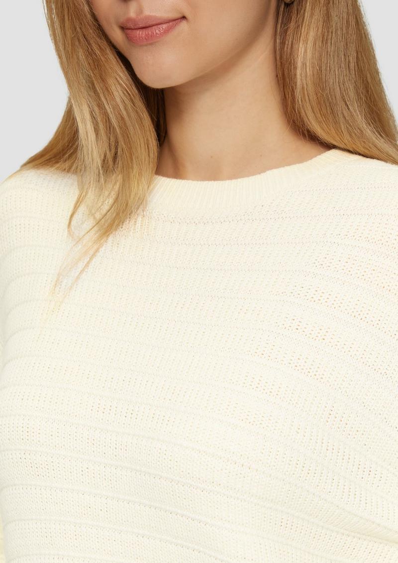 s.Oliver Baumwollmix-Pullover mit Strukturmuster - ecru