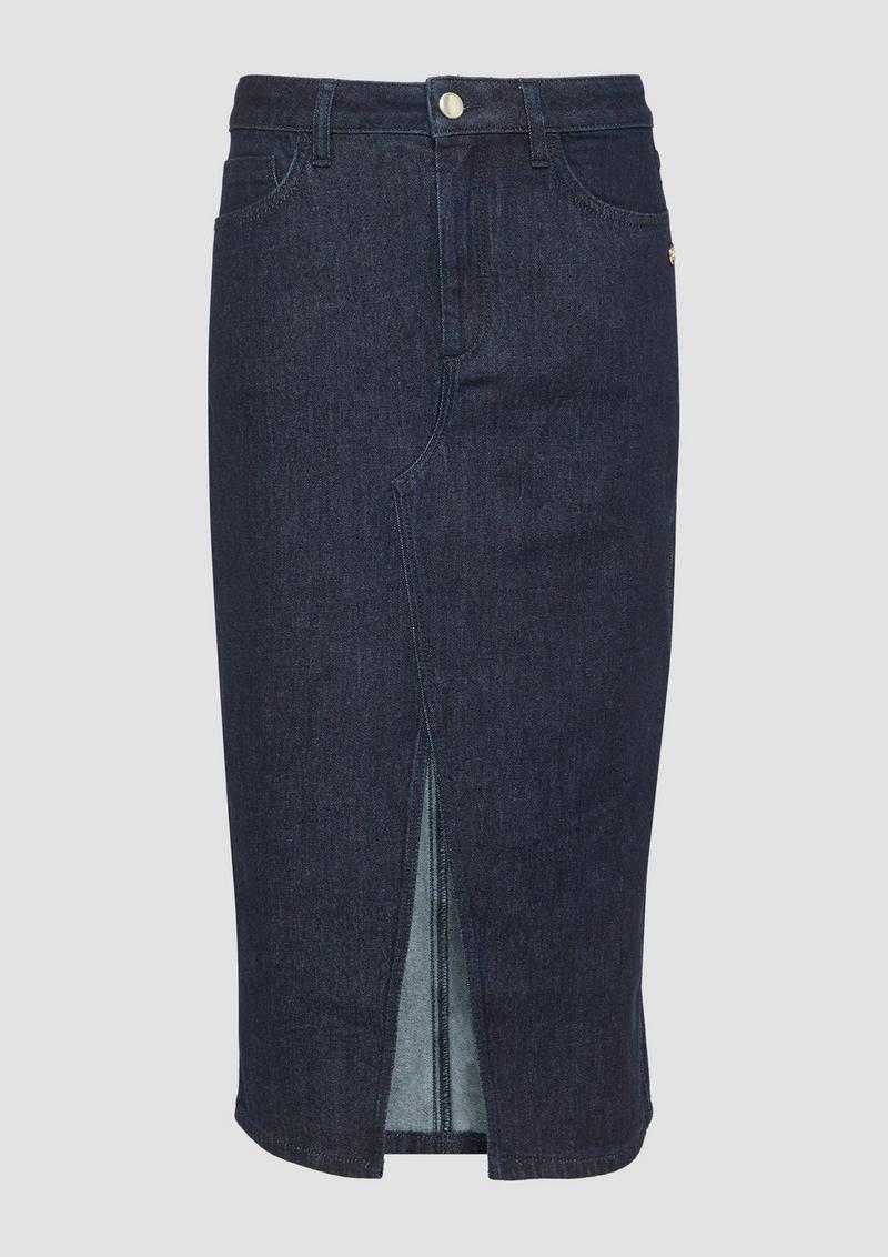 s.Oliver Midirock aus Denim mit Schlitz vorne - blau