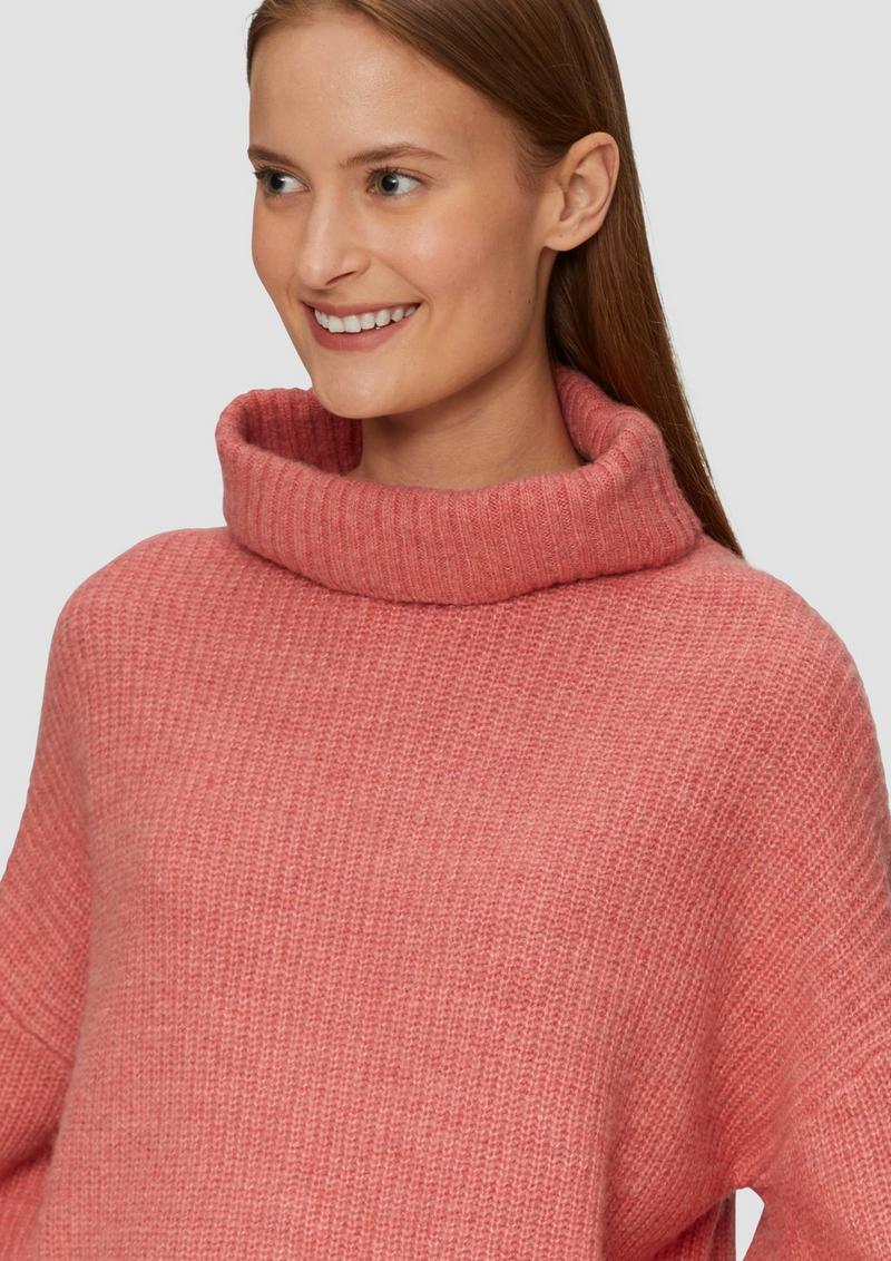 s.Oliver Oversized Pullover mit Rollkragen - papaya