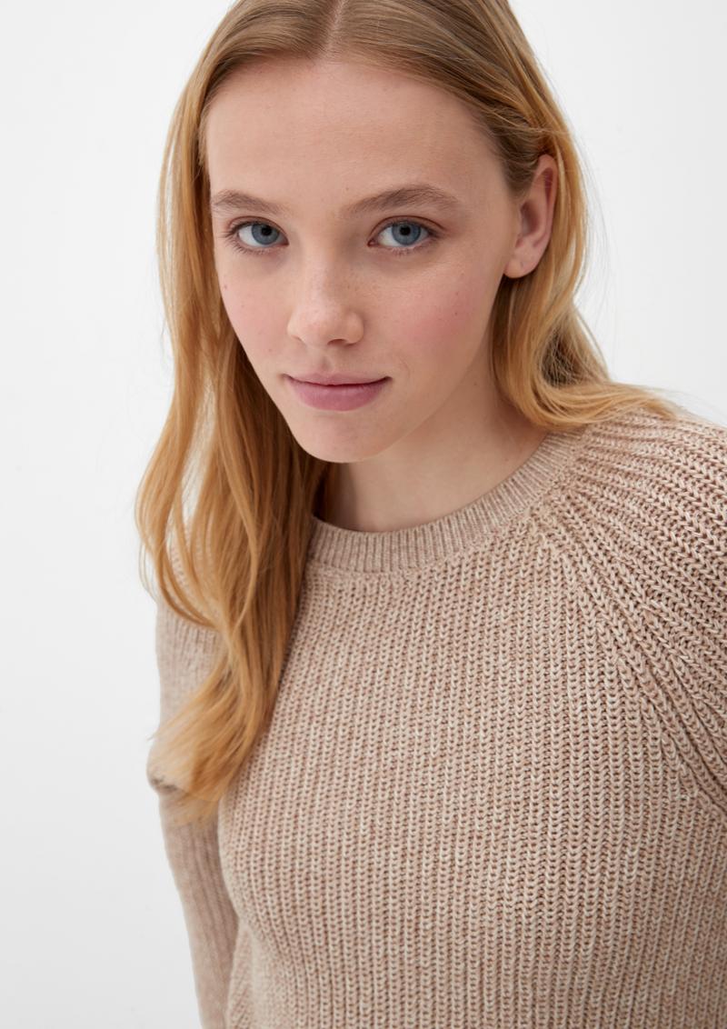 s.Oliver Pullover aus Strick - sandfarben
