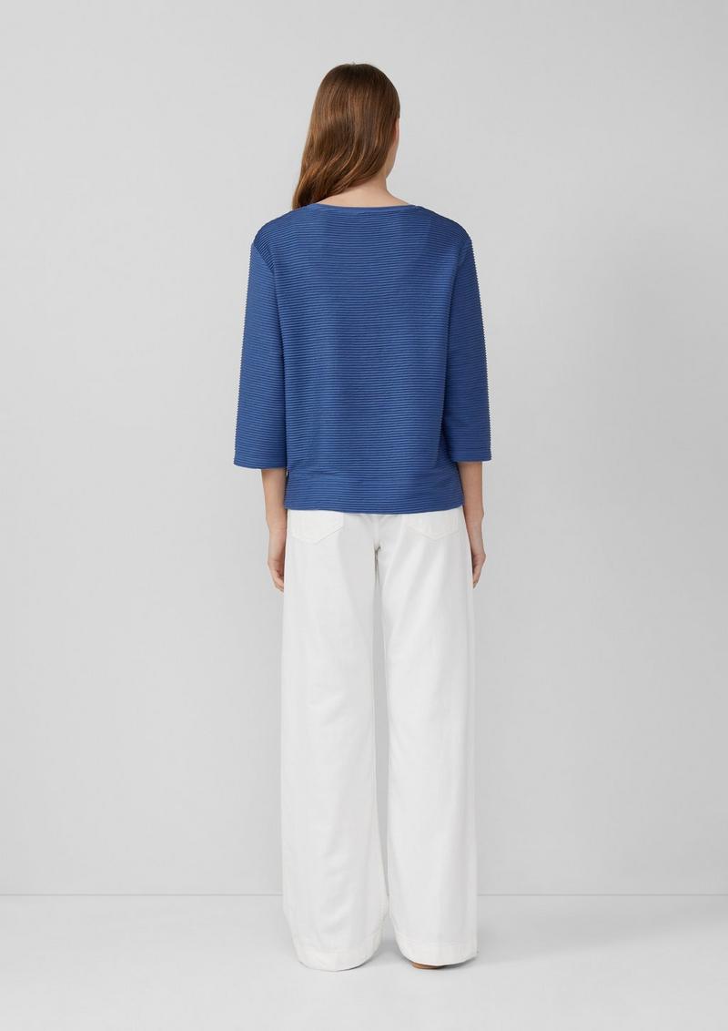 s.Oliver Leichtes Sweatshirt mit Struktur - royalblau
