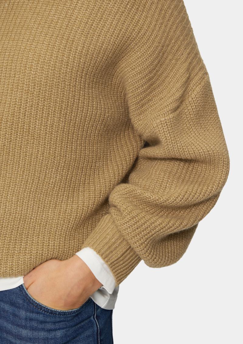 s.Oliver Oversized Pullover mit Rollkragen - sandstein