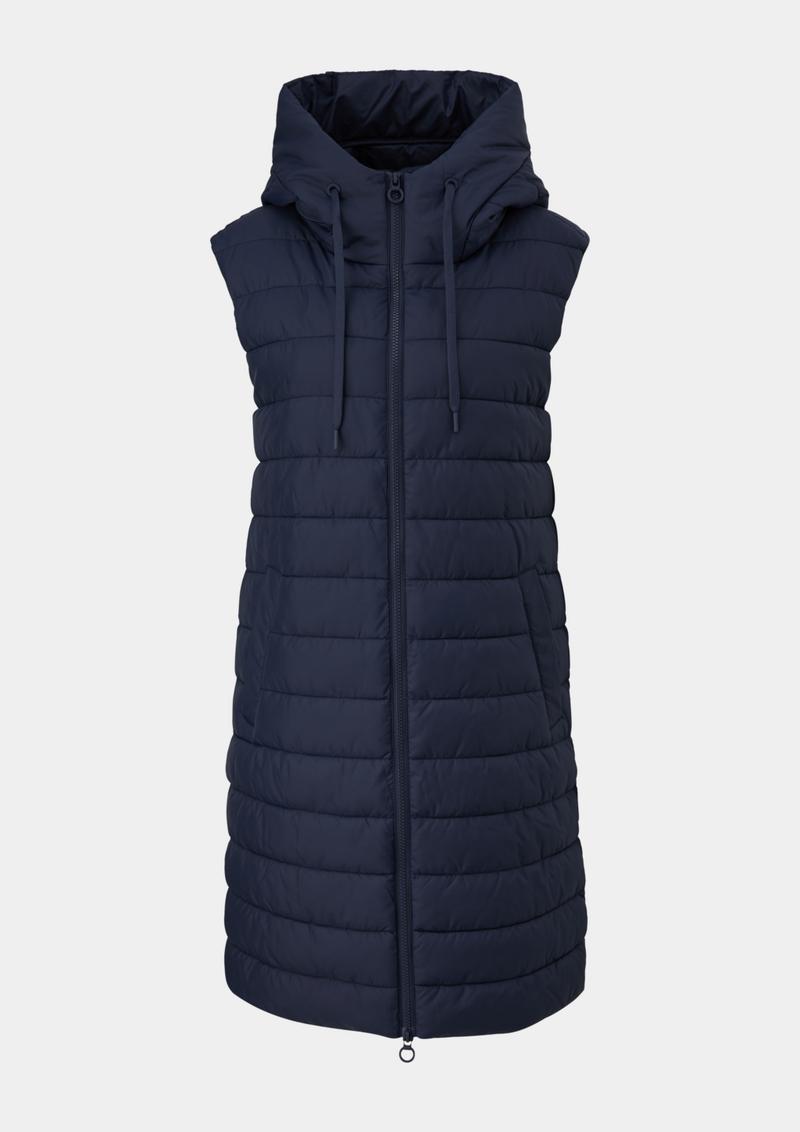 s.Oliver Steppweste mit Kapuze - navy