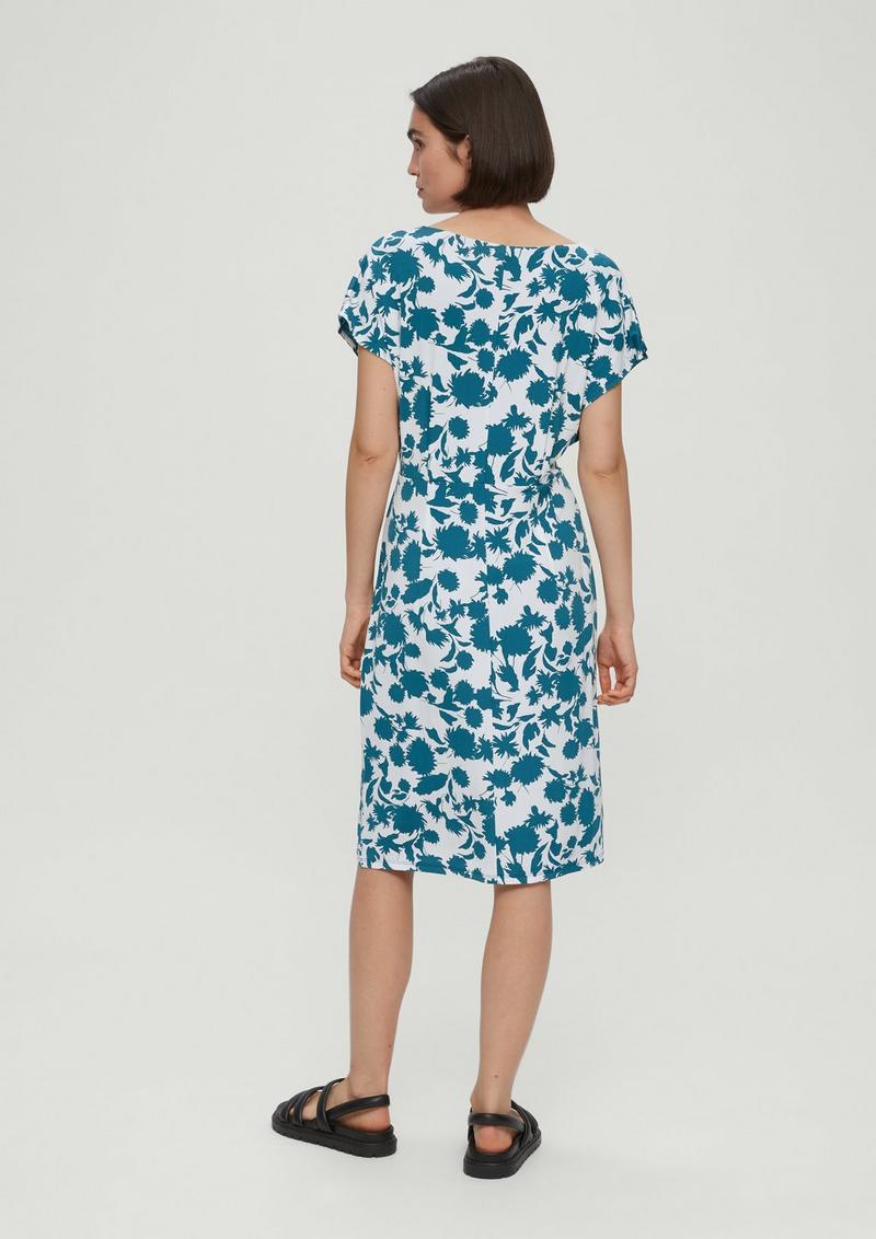 s.Oliver Jerseykleid aus Viskosestretch - petrol