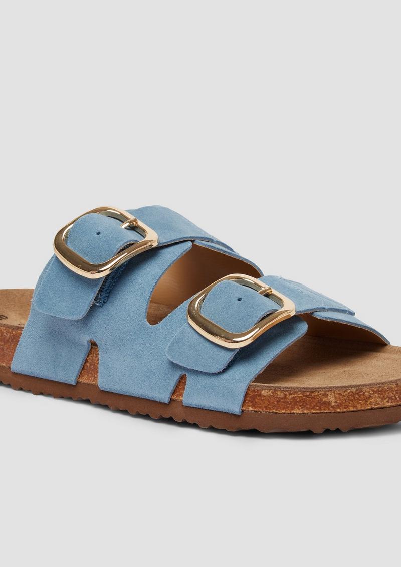 s.Oliver Pantoletten aus Leder - blau