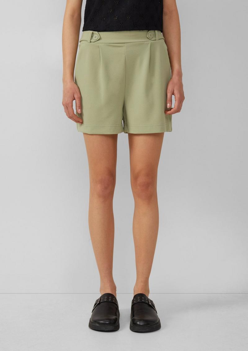 s.Oliver Shorts aus Interlockjersey - helles olivgrün