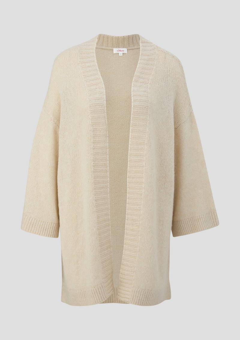 s.Oliver Strickjacke im Oversize-Schnitt - beige