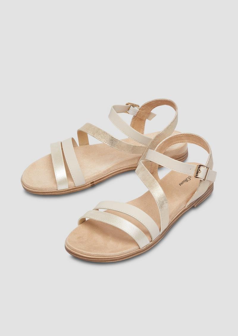s.Oliver Riemchensandalen - gold