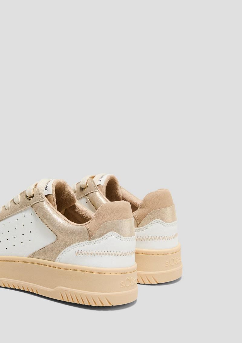 s.Oliver Sneaker in Colour-Blocking-Optik - gold