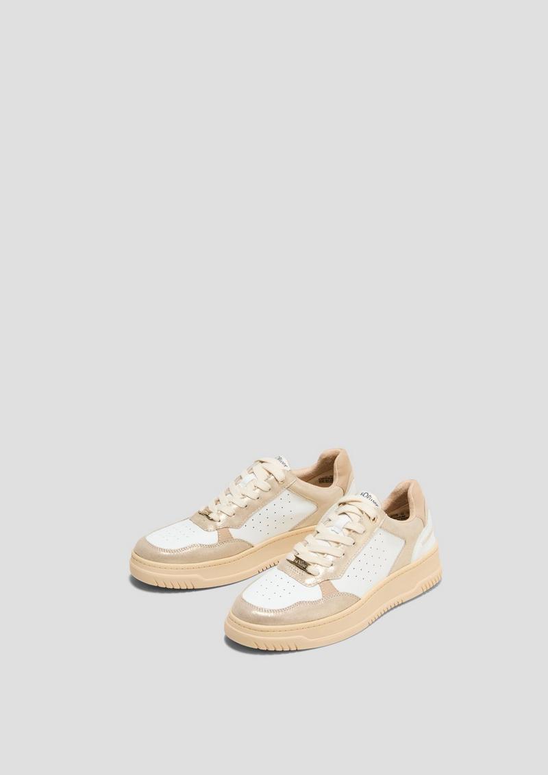 s.Oliver Sneaker in Colour-Blocking-Optik - gold