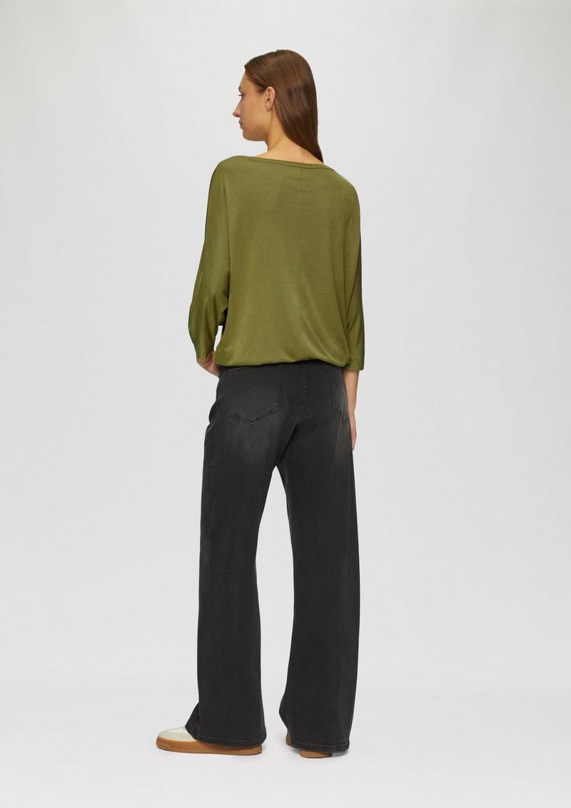 s.Oliver O-Shape-Shirt mit Fledermausarm - guacamole