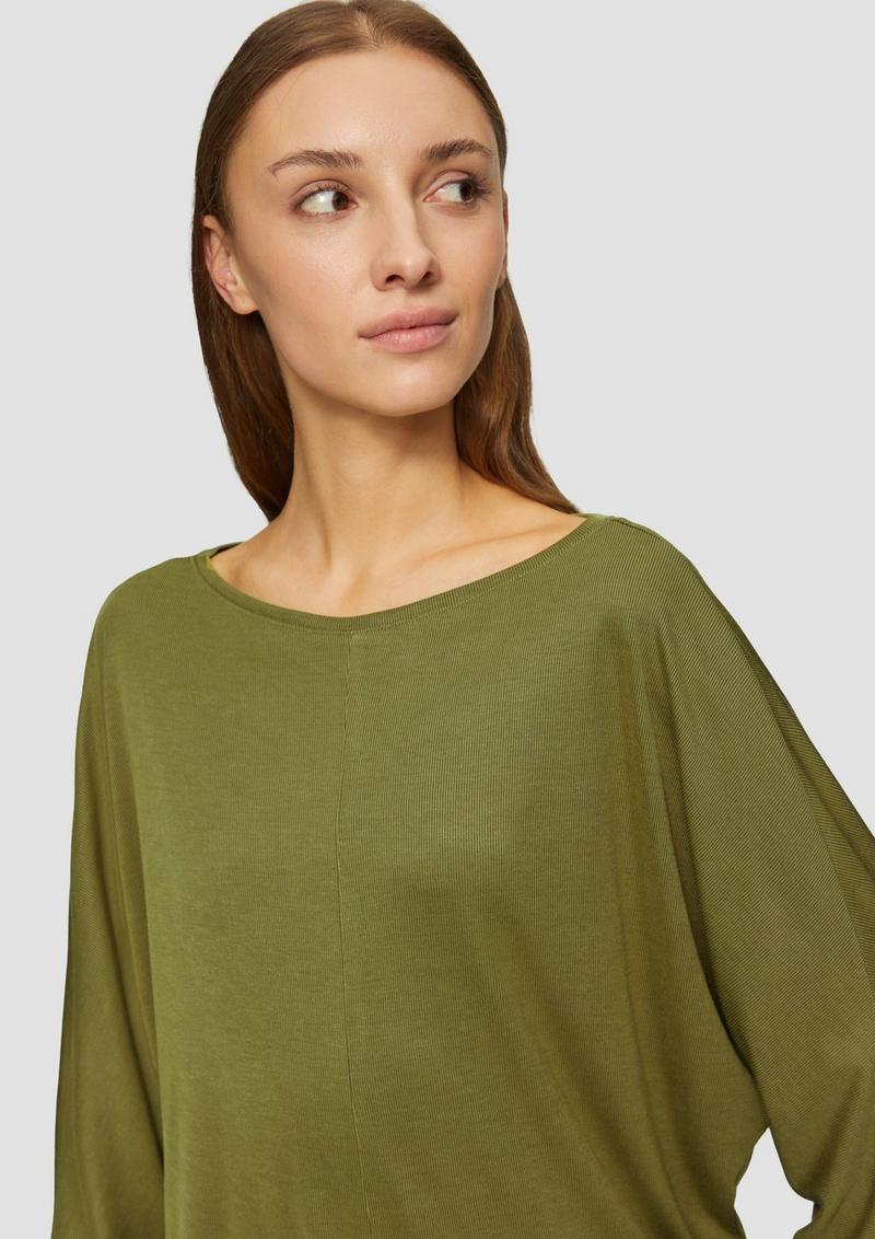 s.Oliver O-Shape-Shirt mit Fledermausarm - guacamole