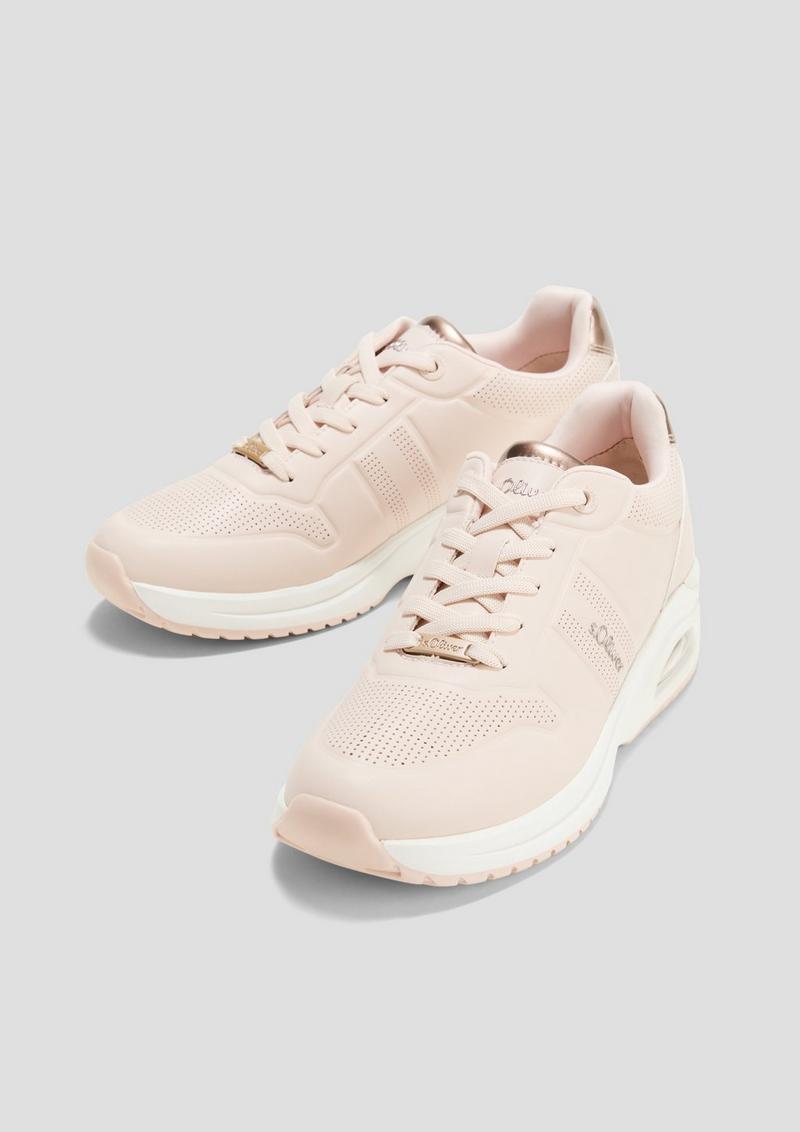 s.Oliver Sportliche Sneaker mit gepolsterter Laufsohle - rosa