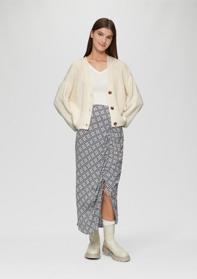 s.Oliver Strickjacke aus Baumwollmix - beige