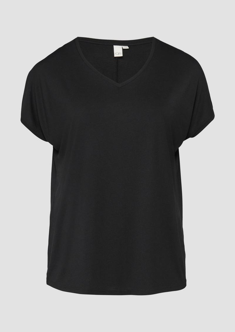 s.Oliver Longshirt aus Modalmix - schwarz