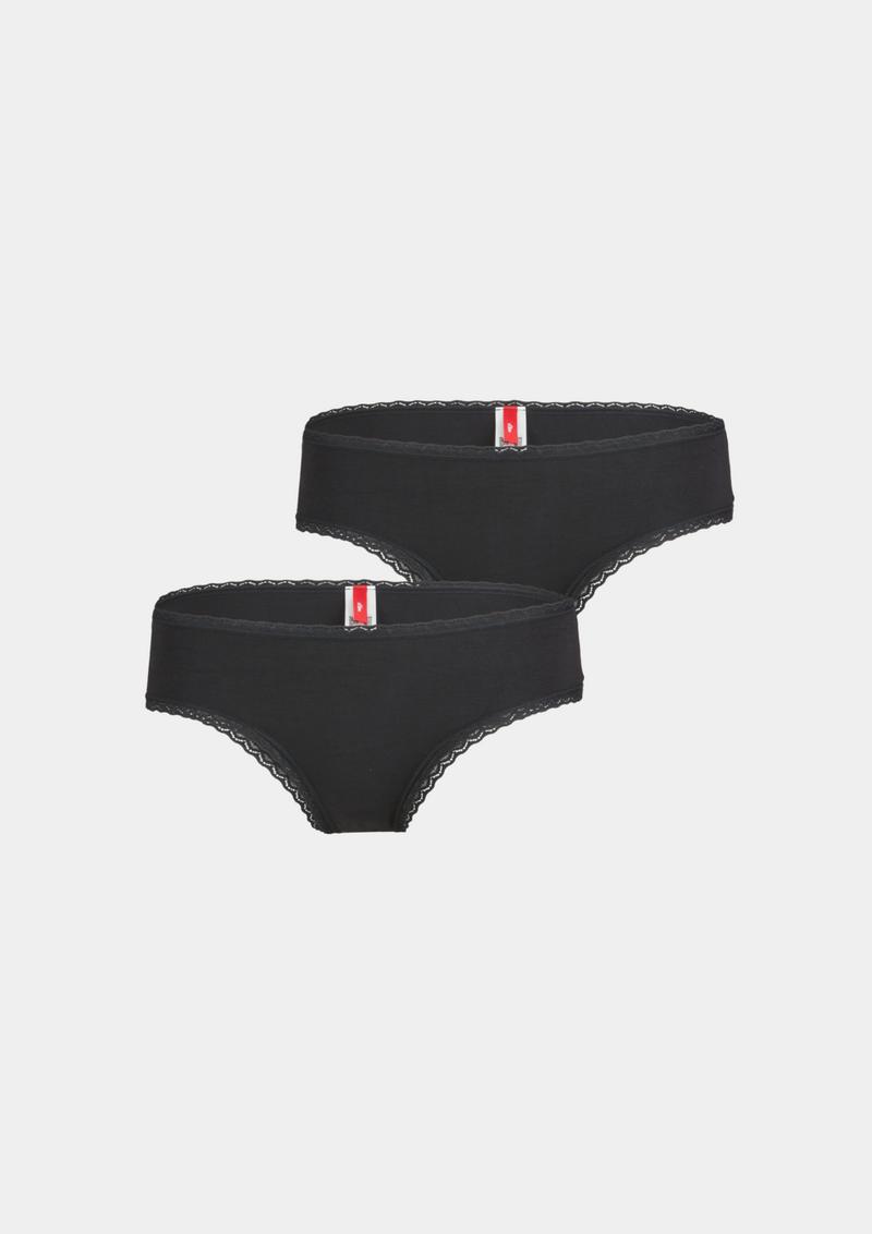 s.Oliver String mit Spitzendetails - schwarz