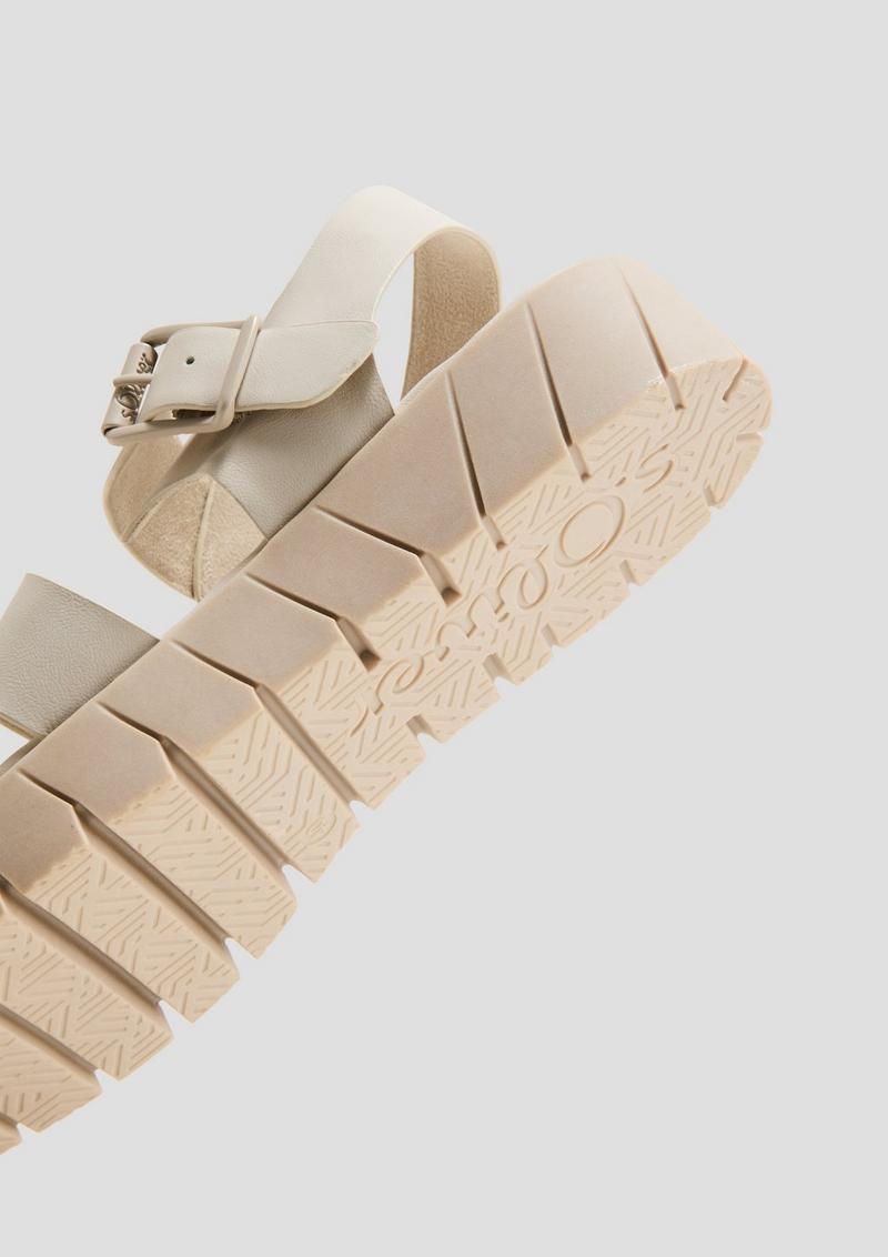 s.Oliver Sandalen aus Kunstleder - beige