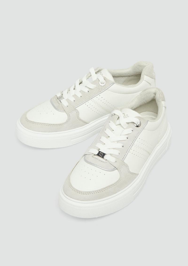 s.Oliver Sneaker in Bicolour-Optik - weiß