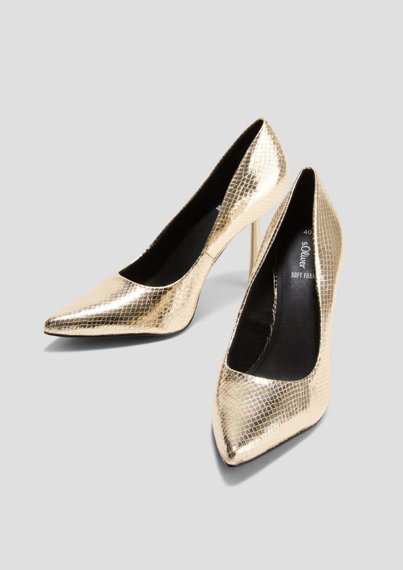 s.Oliver Pumps in Glanz-Optik - gold