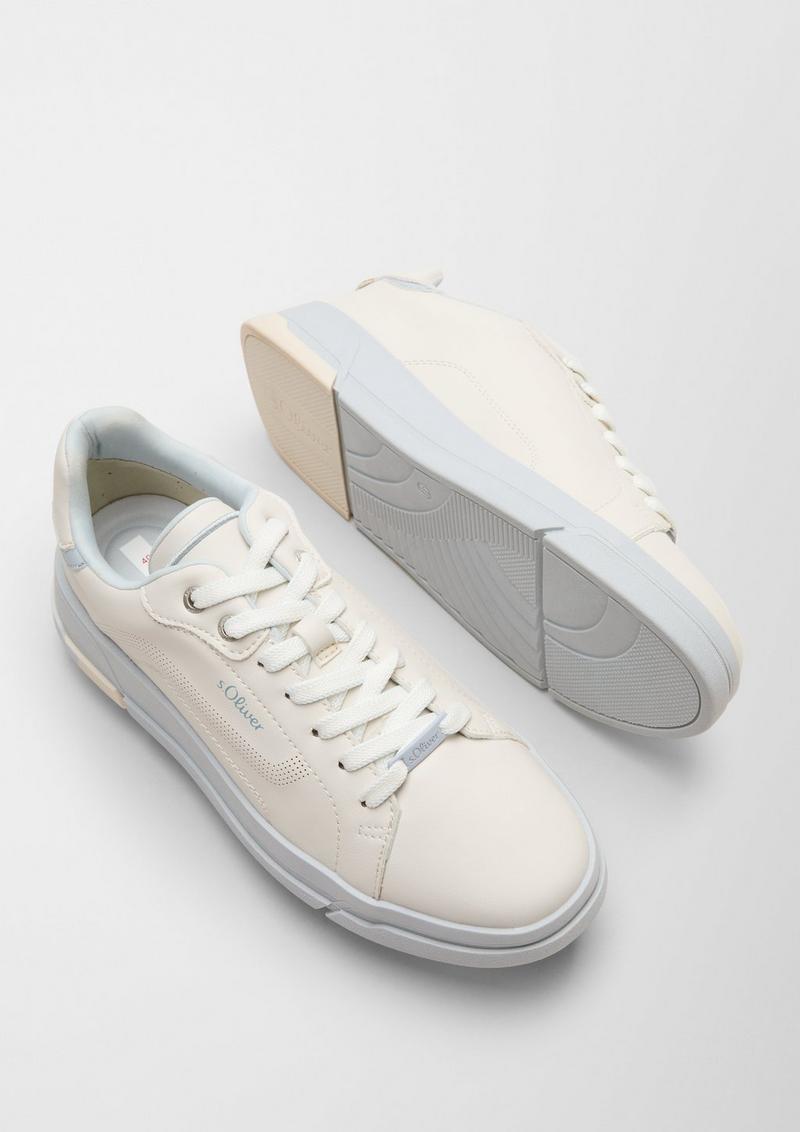 s.Oliver Sneaker mit Kontrastsohle - creme