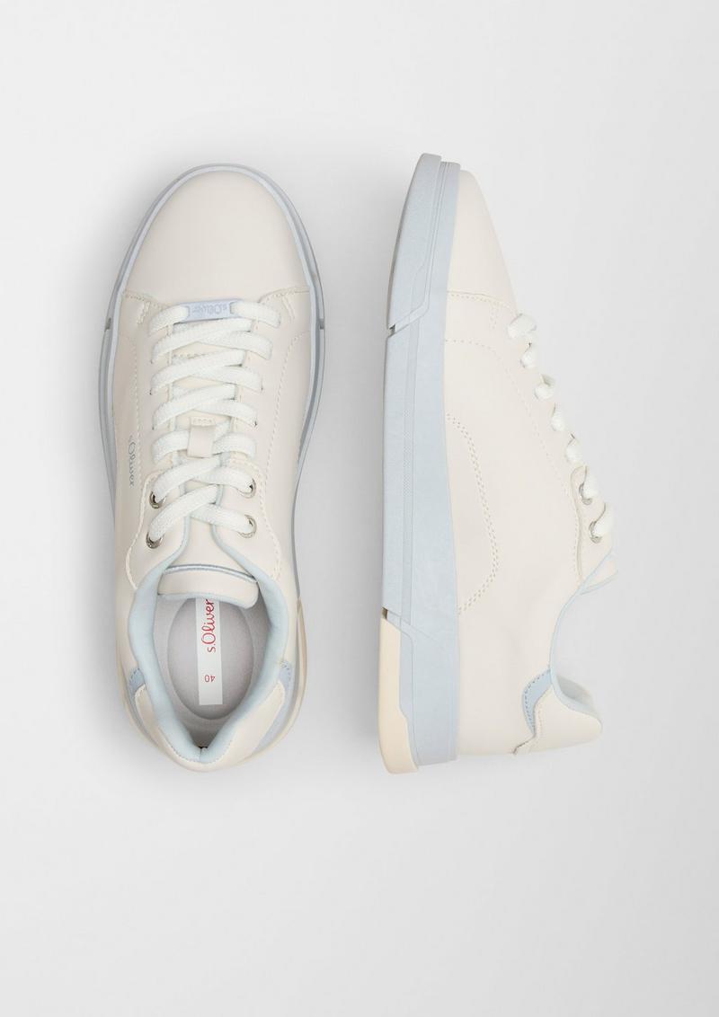 s.Oliver Sneaker mit Kontrastsohle - creme
