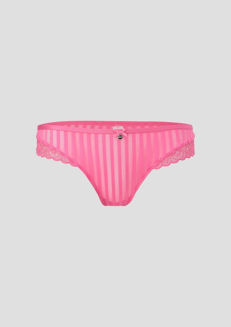 s.Oliver String in transparenter Streifenoptik - pink