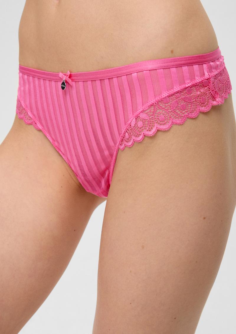 s.Oliver String in transparenter Streifenoptik - pink