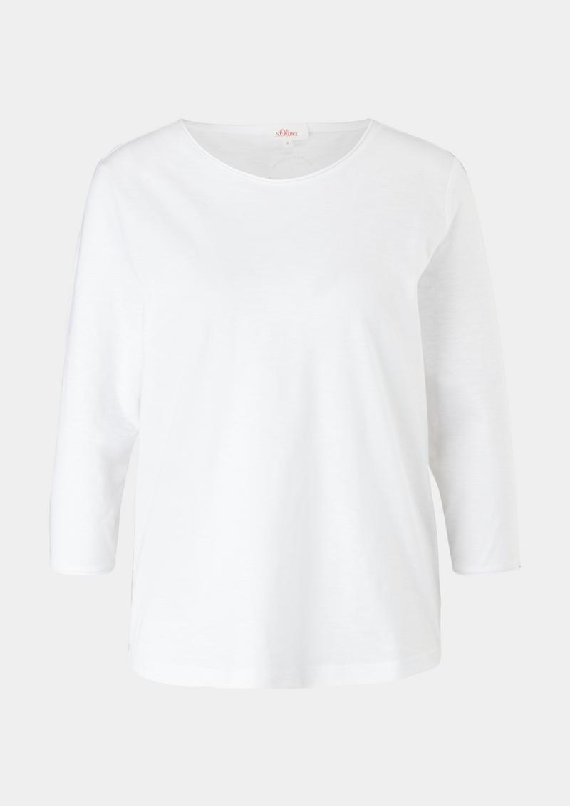 s.Oliver T-Shirt aus Baumwolle - weiß