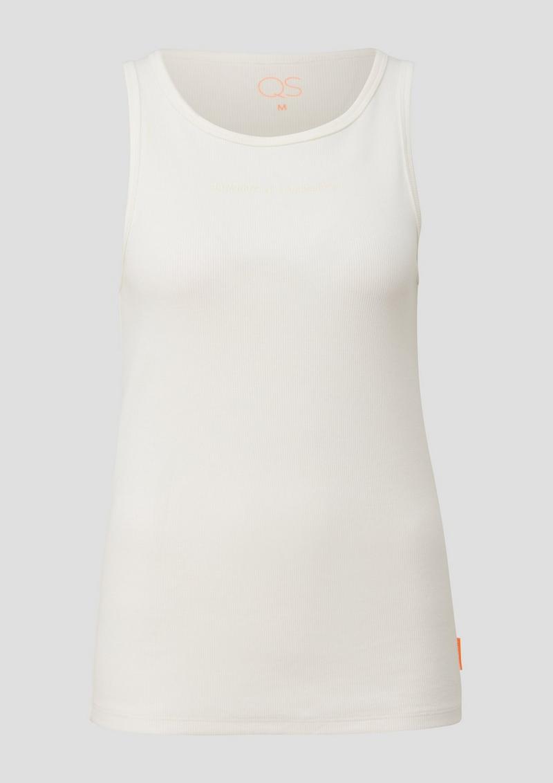 s.Oliver Tanktop aus Rippware - weiß