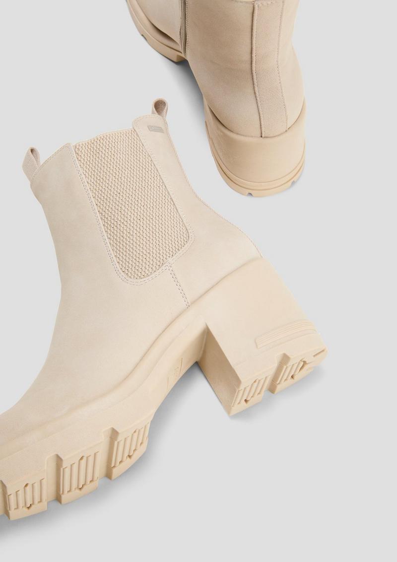 s.Oliver Stiefel mit Blockabsatz - helles beige