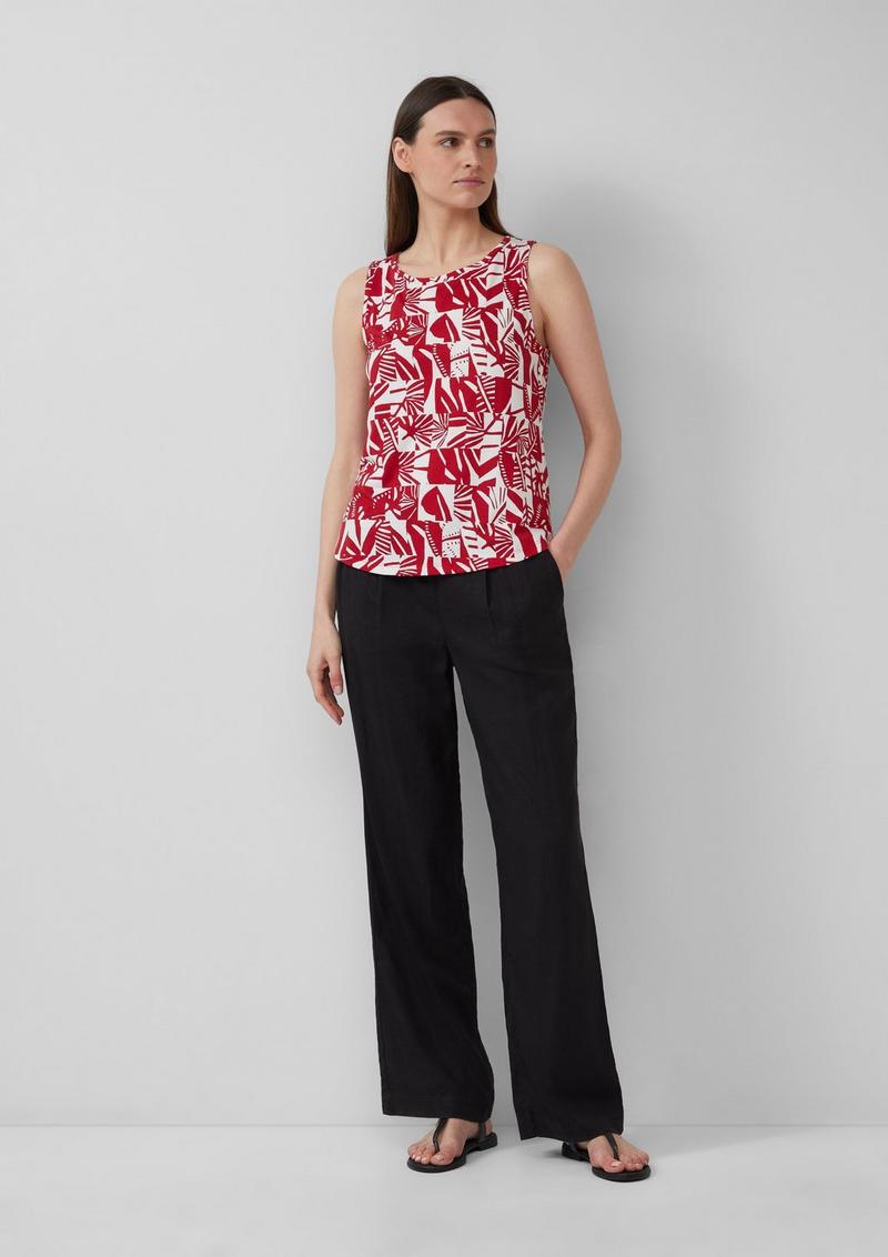 s.Oliver Top mit dekorativem Cut-out - mohnrot
