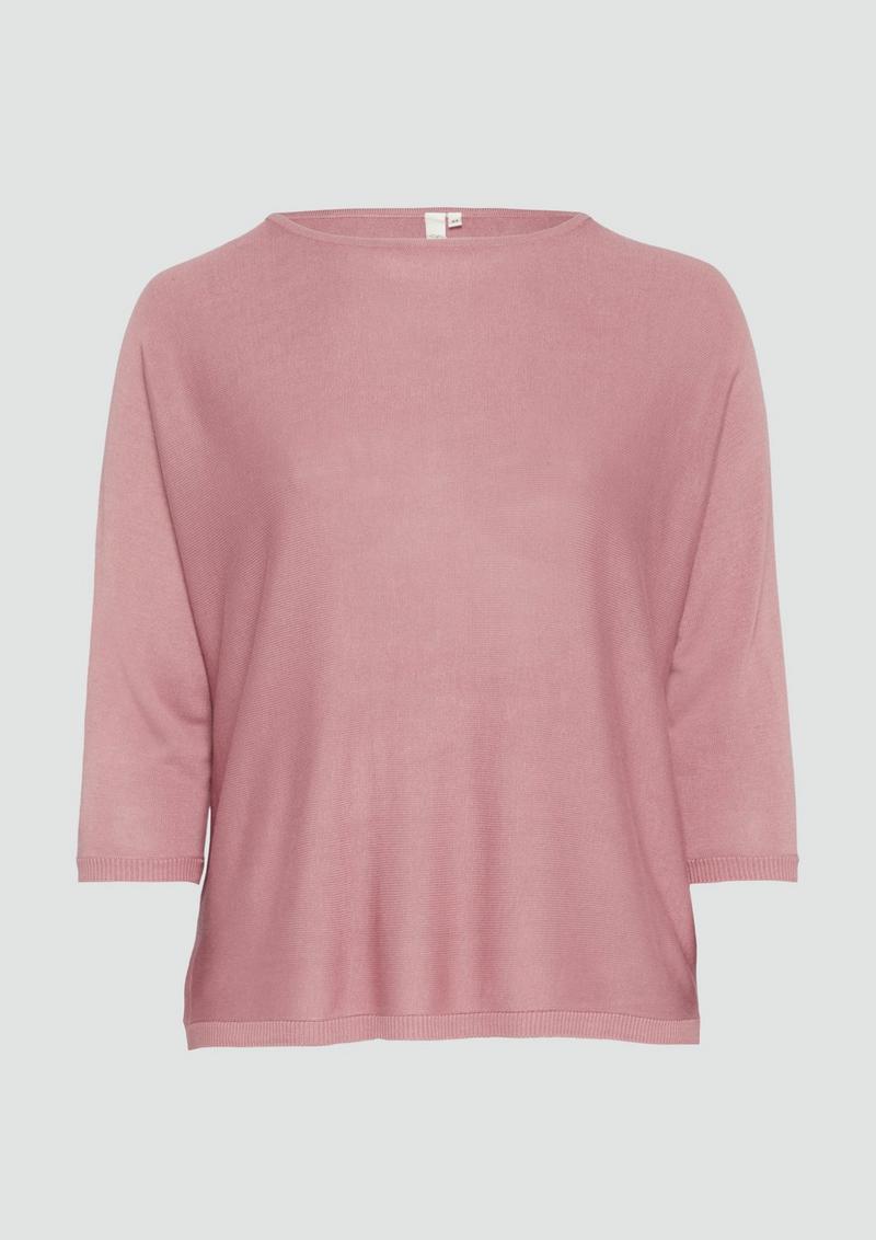 s.Oliver Strickpullover mit Fledermausärmeln - altrosa