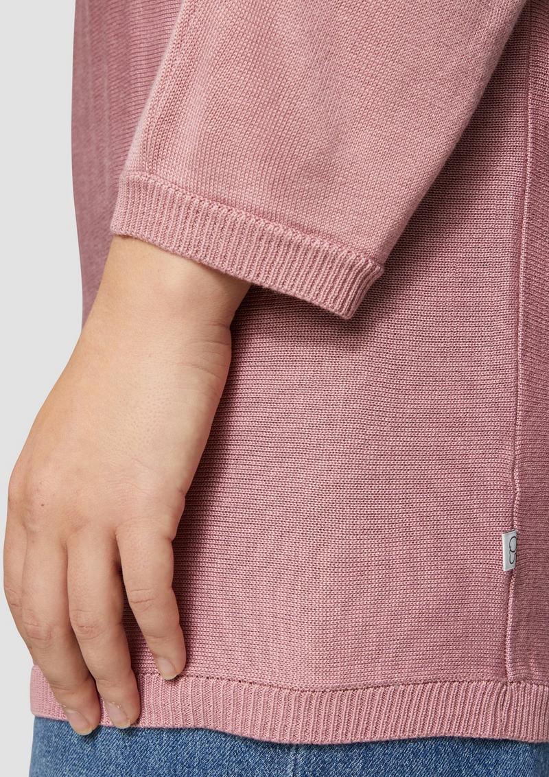 s.Oliver Strickpullover mit Fledermausärmeln - altrosa