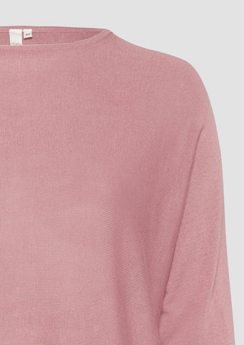 s.Oliver Strickpullover mit Fledermausärmeln - altrosa