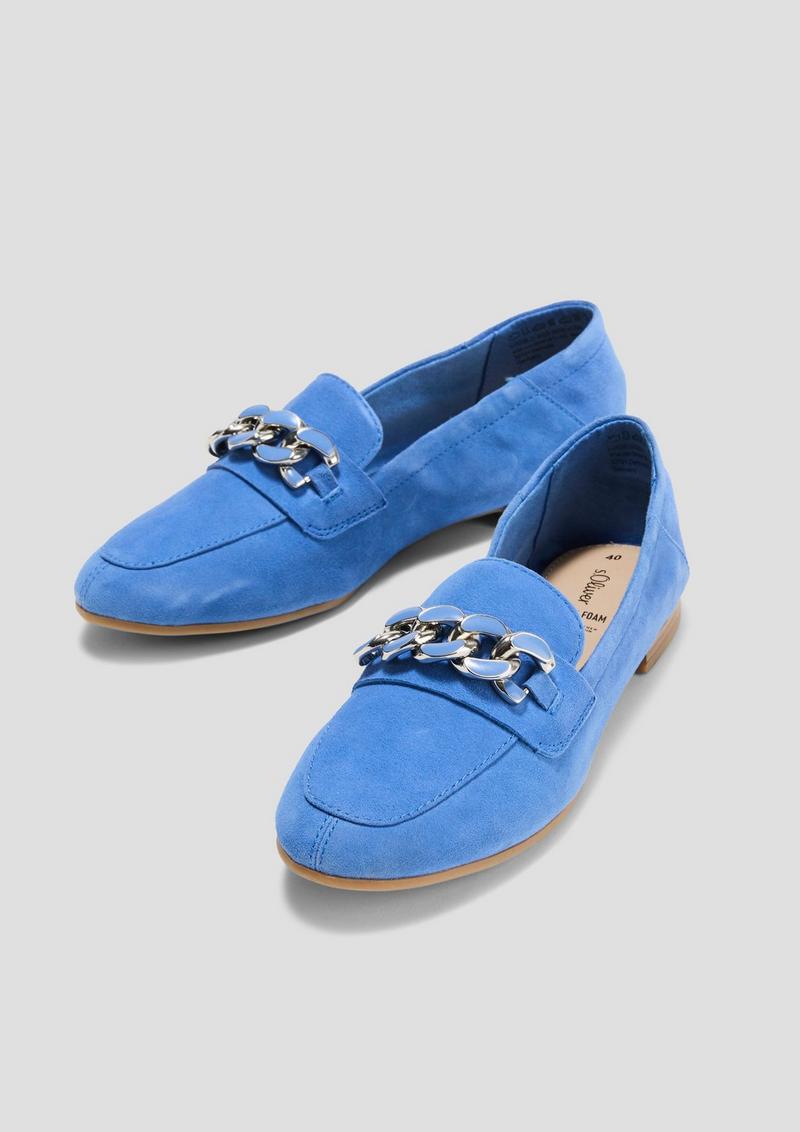 s.Oliver Loafer aus Ziegenleder - royalblau