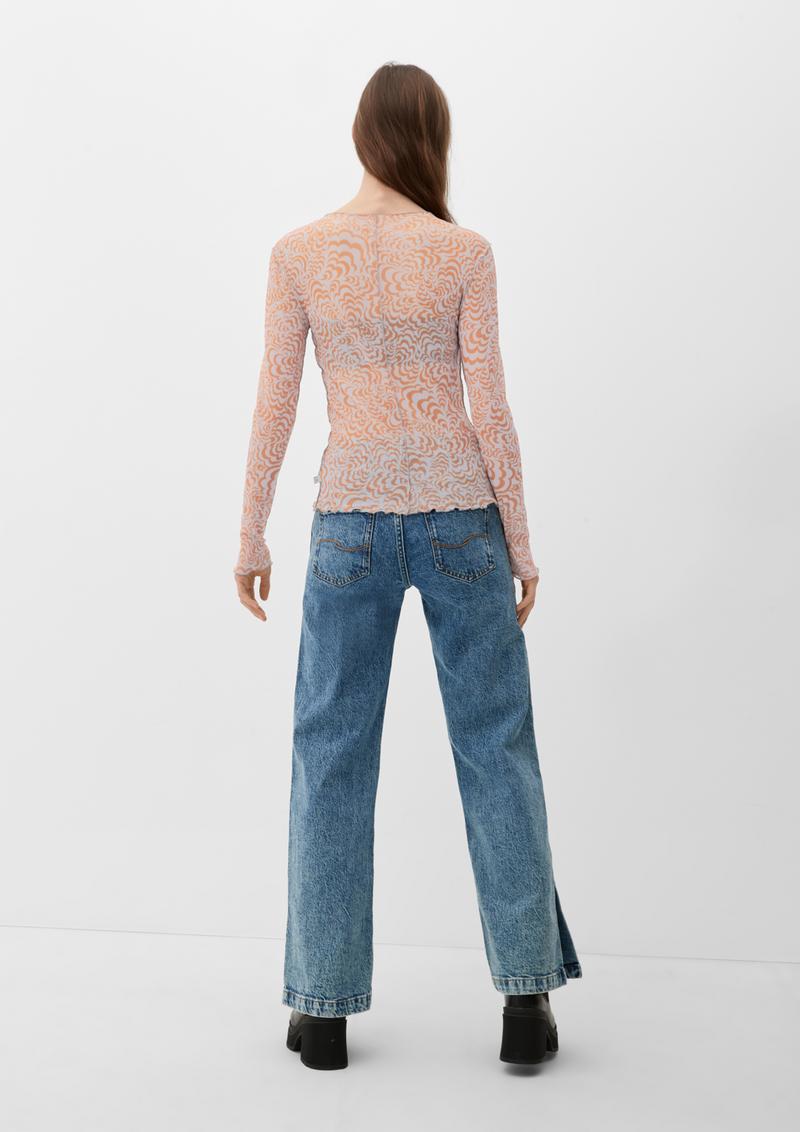 s.Oliver T-Shirt mit Inside Out-Effekt - zartrosa