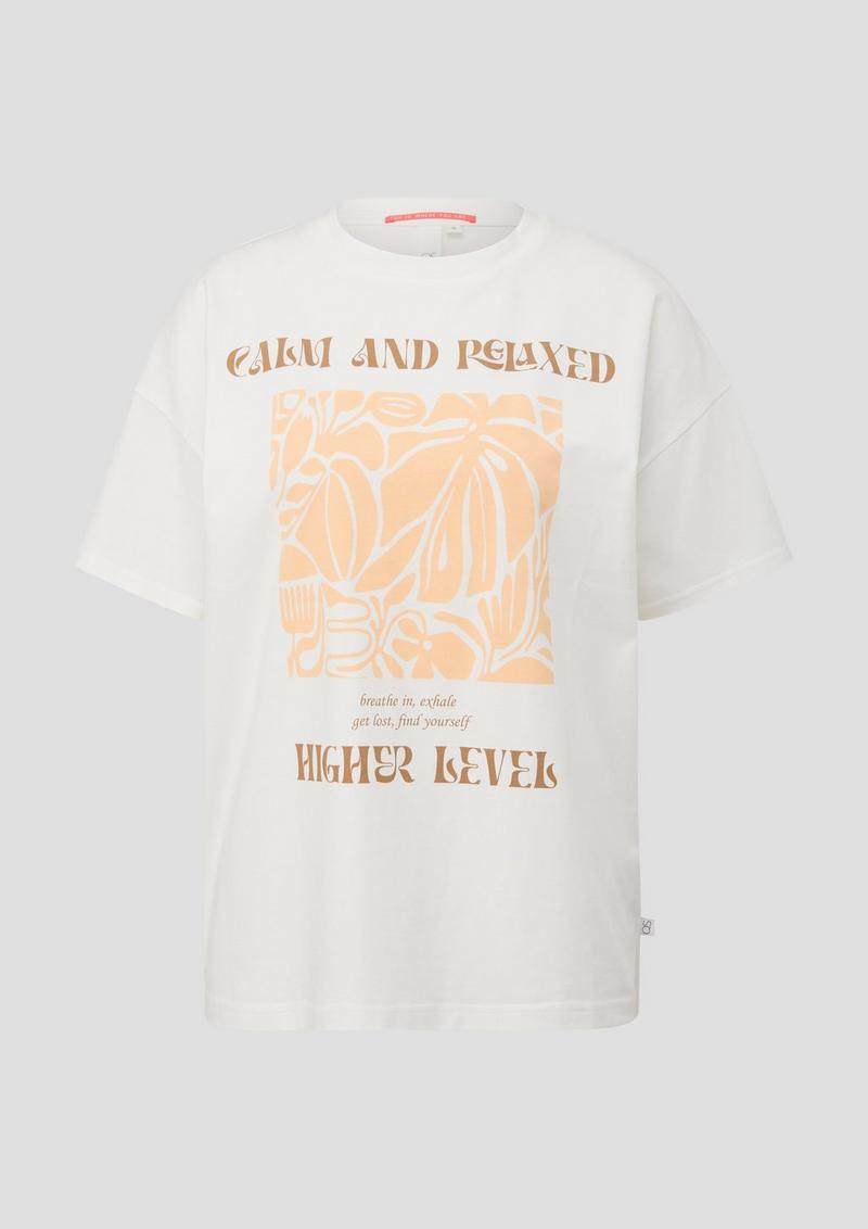 s.Oliver T-Shirt mit Frontprint - creme