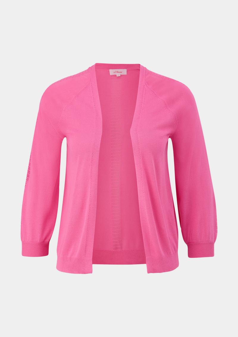 s.Oliver Strickjacke aus Viskose - pink
