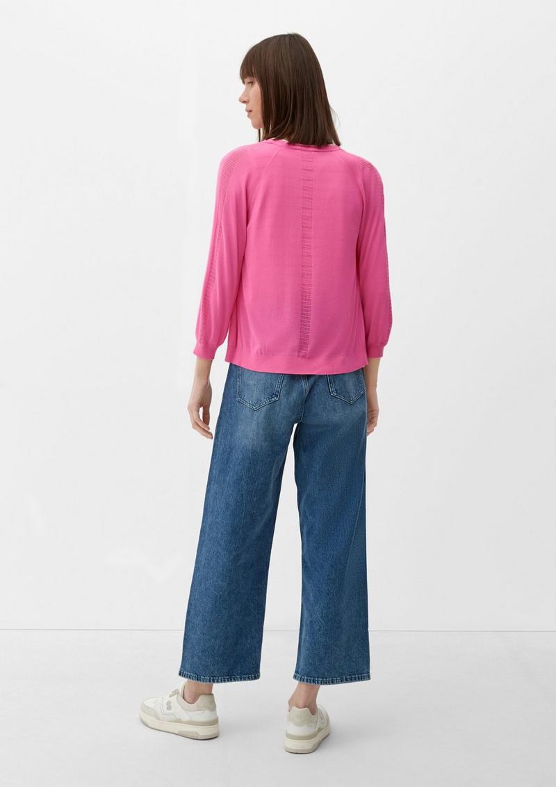 s.Oliver Strickjacke aus Viskose - pink