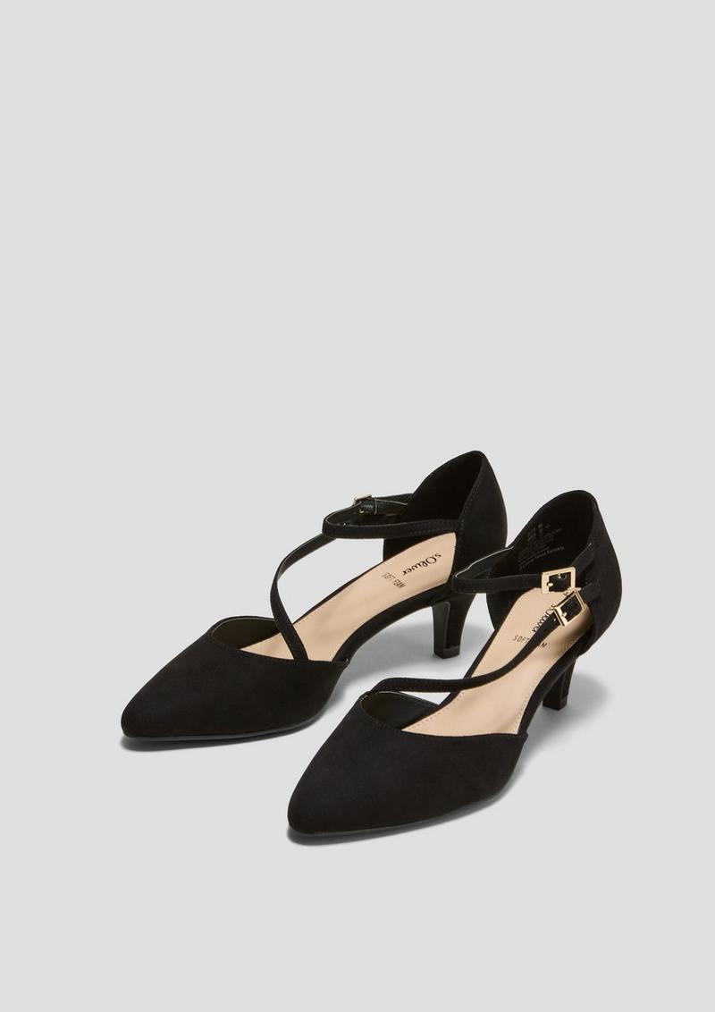 s.Oliver Pumps mit doppelten Riemchen - schwarz