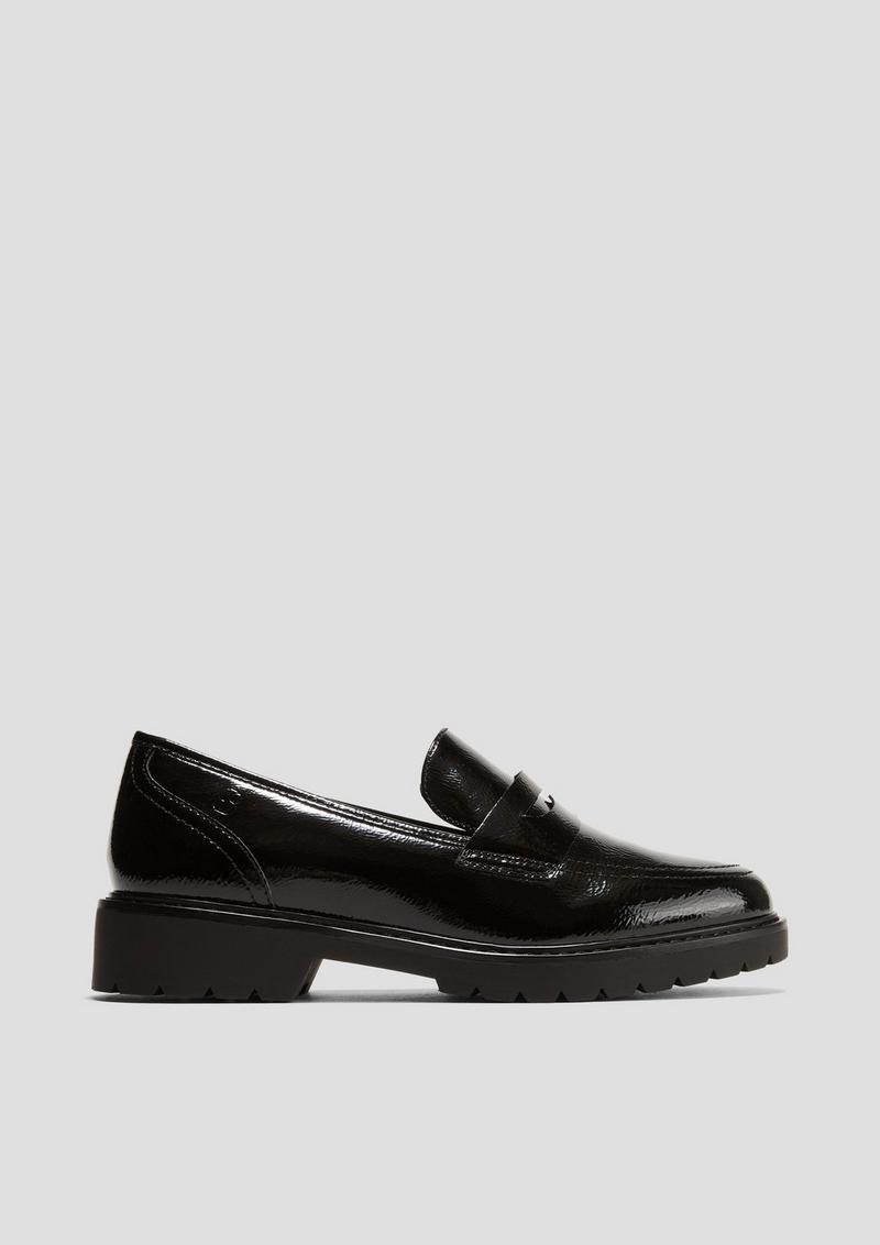 s.Oliver Loafer in Leder-Optik - schwarz